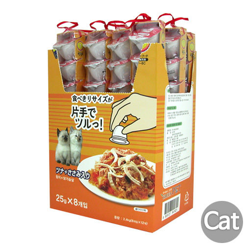 [미각젤리] 참치와 닭가슴살 1박스 25g x 96개