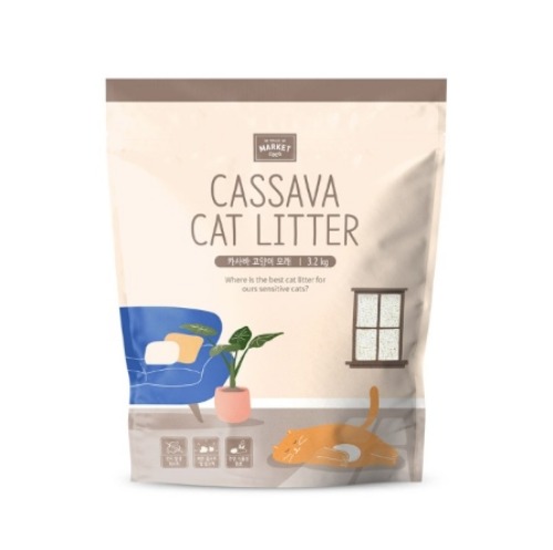 [코코마켓 카사바] 고양이 모래 3.2KG