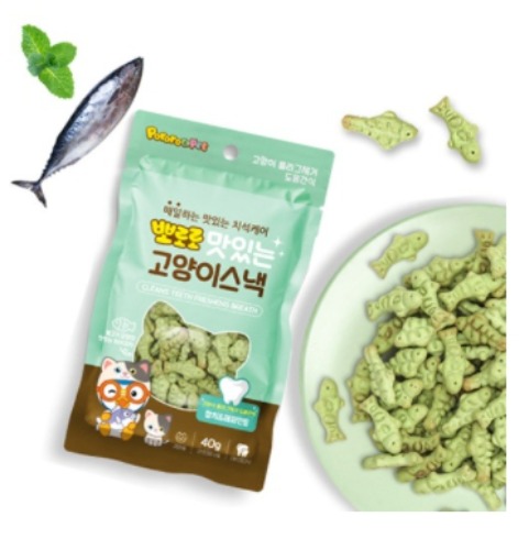 뽀로로 맛있는 고양이스낵 (참치&amp;페퍼민트) 40gX12개(1박스)