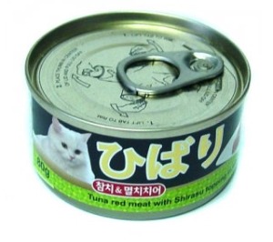 [히바리] 고양이캔 80g (참치+멸치치어) 24개 1박스
