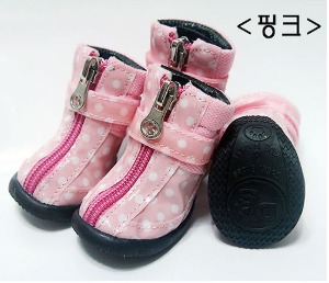 도기스쿨 땡땡이하운드 신발 (핑크)