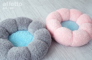 [아페토-쿨세트] 오리지널 츄이스티 도넛방석 L (핑크, 그레이)
