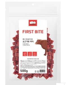 [펫아띠] 퍼스트바이트 소고기맛 져키 500g