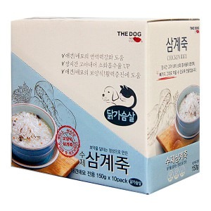 [더독] 수제간식 삼계죽 150g 1Box(10개입)