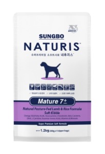 [네츄리스] NATURIS 머츄어 7+(노령견)사료 1.2kg (300g X 4지퍼백)