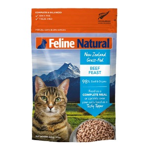 [K9] Feline 고양이 동결건조 사료 소고기 320g