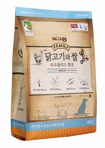 [도그랑] 훼미리 닭고기와 쌀 시니어와 라이트 2kg