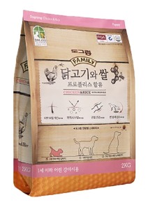 [도그랑] 훼미리 닭고기와 쌀 퍼피 2kg