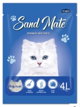 [펫아띠] 샌드메이트 벤토나이트 고양이 모래  (베이비파우더향) 4L [1박스-6개입, 1박스마다 택배비 추가발생 상품입니다)
